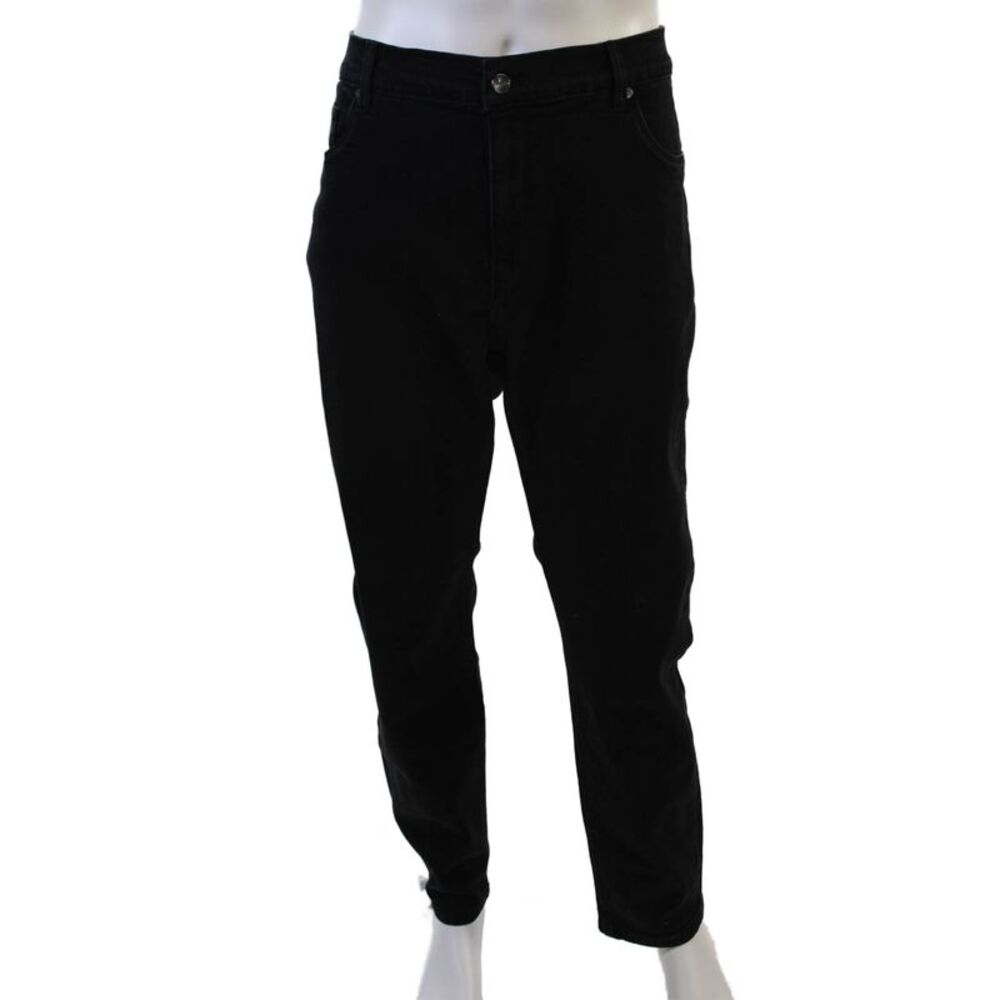 Arne Mens Straight Black Jeans Big & Tall Size 38